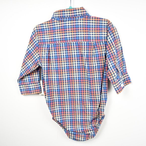 plaid button down bodysuit - Picture 7 of 7